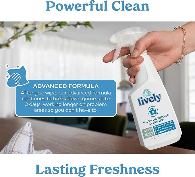 Lively Home Cleaning & Stain Removal Bundle – Multi-Purpose Cleaner and Laundry Stain Remover