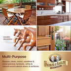 Parker & Bailey Kitchen Cabinet Cream, Multi Surface Cleaner & Furniture Cleaner, Quick Shine Wood Restorer & Protector for Cabinets, Tables & Surfaces, Renews & Restores a Finish for Wood, 16oz