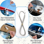 Cleaning Brushes Set, 10 Pieces 8 Inch Nylon Tube Brush + 60 Inch Flexible Long Drain Brush, Hose Pipe Brush, Suitable for Home Kitchen, Bathroom, Fish Tank, Water Pump Accessories (White)