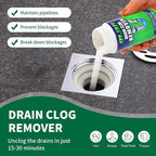 Drain Clog Remover Powder - Fast Acting Formula for All Drains, Kitchen, Bathroom, Sink & Shower - 100% Effective to Eliminate Hair, Grease, and Blockages - [4Pack ]