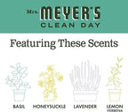 Mrs. Meyer's Clean Day Dryer Sheets, Softens Fabric, Reduces Static, Cruelty Free Formula, Basil Scent, 80 Count
