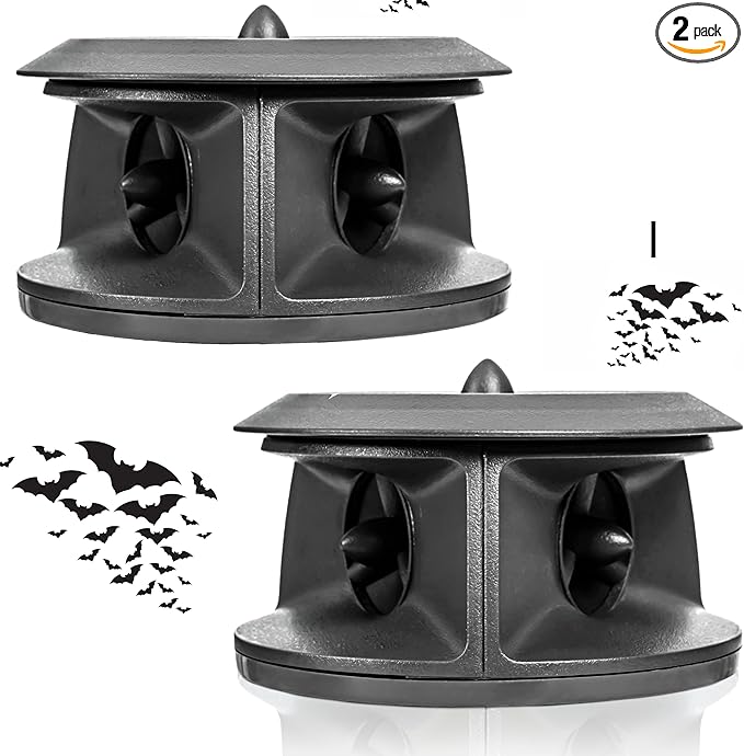 CLEANRTH BCS202 Bat-Blocker Pro - Safe Ultrasonic Bat Repellent (2 Pack)