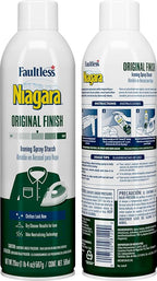 Niagara Original Hold Spray Starch for Clothes, Wrinkle Remover & Ironing Aid with Fresh Scent, Crisp Finish, No Flaking or Clogging, 20 oz Cans (Pack of 4)