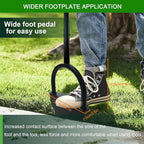 Edger Lawn Tool 41 Inches with Two Replaceable Blades Manual Lawn Edger with T-Grip for Yard, Garden, Landscaping, Sidewalk and Flower Bed