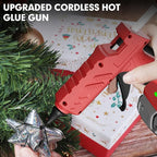 Cordless Hot Glue Gun for Milwaukee 18V Battery, 60W Full Size Craft Glue Gun, Handheld Hot Glue Gun Kit with 30pcs 0.43'' Glue Sticks for Home Repair Arts Crafts DIY(No Battery)