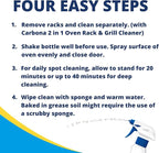 Carbona Oven Cleaner | Grease & Stain Fighting Formula | Odor Free | 16.8 Fl Oz Each, 3 Pack