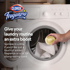 Clorox Fraganzia Laundry Scent Booster Crystals, In-Wash Fragrance Beads for Fresh-Smelling Clothes & Linens, Safe for All Fabrics & Colors, Easy-Pour Bottle, Vanilla Scent, 70 Oz