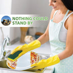 SCRUBIT Heavy Duty Scrub Sponge - Made from Tough Cellulose - Eco Friendly - Lasts for Months of Heavy Duty Kitchen Cleaning (12 Pack)