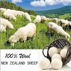 Wool Dryer Balls Laundry Reusable Wool Balls for Dryer Organic Premium New Zealand Wool Natural Fabric Softener Reduce Clothing Wrinkles Drying Clothes Faster Eco-Friendly 3 Pack XL