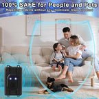Qualirey 6 Pcs Ultrasonic Rodent Repellent for Car Engines Car Rodent Repeller Under Hood Battery Operated Rat Repellent with Strobe Light Keep Pest Squirrels Mice out of Garage RV Outdoor