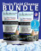 2-Pack Value BUNDLE of Drain Field Cleaner Tablets by Dr Pooper. Clears Septic Tanks and Drain Fields of Tough Clogs, Scum, Sludge AND Eliminates Odors FAST - Aerobic & Anaerobic Systems, Just Flush