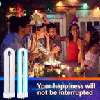Bug Zapper Replacement Bulb 15 W U Shaped Twin Tube Bulb Indoor Outdoor Bug Zapper Light with 4 Pin Base(White,4 Pieces)