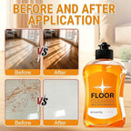 Household Hardwood Floor Cleaner, Floor Solution for Mopping Wood Tile Laminate, Marble, Natural Stones, Porcelain Shower Bathroom, Liquid-17.6 Fl Oz1 Bottle
