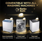 Washing Machine Cleaner Tablets XL – Heavy Duty Descaler and Deodorizer Tablets for HE Front Load and Top Load Washers – Powerful Washing Machine Cleaning Tablet – 12 XL Tablets, 1 Year Supply