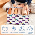 Funny Car Storage Baskets,Foldable Organizer Bin with Handles for Home Living Room Bedroom Closet Box 17x11.5x10Inch