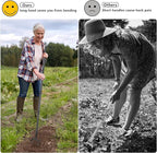 BsBsBest Hoe Garden Tools, 37-62 Inch Gardening Tools for Weeding, Stirrup Hoe Long Handle for Yard Weed Puller, Scuffle Hula Adjustable Weeding Loop Hoe for Lawn, Vegetable, Soil, Planting Black