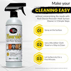 Flooraid Rock Doctor Multi-Surface Floor Cleaner Combo Pack, 64 oz and 24 oz – Cleans Vinyl, Ceramic Tile, and Stone