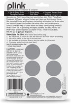 Plink Fizzy Drain Freshner, Prevents Buildup and Maintains a Clear Drain, Removes Drain Odor, Lemon Scent, Pack of 3, 18 Count, Fresh Lemon