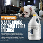 Carpet Extraction Cleaner - Water-Based Professional Deep Clean Carpet Cleaner Solution for Machine - Heavy Duty Stain Remover, Pet-Friendly, Ideal for Residential & Commercial Use