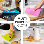 SUPERSCANDI 10 Pack Swedish Dishcloths for Kitchen - 100% Biodegradable & Compostable Reusable Paper Towels Washable, Food-Safe & Without Plastic - Dish Rags Suitable for Any Surface, Pink