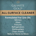 Granite Gold All-Surface Cleaner Spray, Household Cleaning For Stainless Steel, Glass, Quartz, Marble Surfaces, 24 Fl Oz, 1 Count