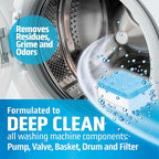 MIGHTY CLEAN Washing Machine Cleaner Tablets 24 Pack - 1 Year Supply, Septic Safe Washing Machine Cleaning Tablets, Washer Cleaner Tablet, Works with All Washers Including HE