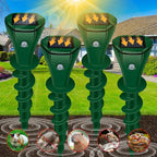 Solar Mole Repellent Ultrasonic, Vole Repeller with 3 Modes & IP65 Waterproof, Gopher & Snake Repellent for Lawn Garden Yard, 5000 SqFt Coverage for Moles Gophers Voles Snakes Groundhogs, 4 Pack