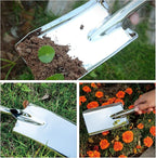 Garden Shovel Trowel Hand Shovels, Stainless Steel Gardening Tools for Transplanting Weeding Moving and Smoothing Digging Planting (3)