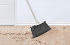 Slim Angle Broom, Heavy Duty Broom, Indoor Brom, Outdoor Angle Broom with Extendable Handle, Durable Collapsible Broom for Home, Kitchen, RV, Travel, Grey, 2 Pack, by Superio