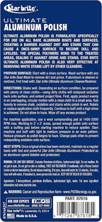 STAR BRITE Ultimate Aluminum Polish – Adds a Deep Protective Shine, Removes Light Oxidation, and Helps Preserve Restored Finishes – Marine Grade for Pontoons, Jon Boats & Canoes