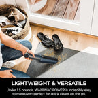 Shark WV410BL WANDVAC Cordless Hand Vacuum, Ultra-Lightweight & Portable with Powerful Suction & Tools for Pets, Designed for Car & Home, Dark Blue (Renewed)