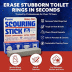 PUMIE Pumice Scouring Stick for Cleaning Toilet Rings Stain & Hard Water Rings, Tough Bathroom, Pools & Tubs, Extra Strong Heavy Duty Pumice Stone for Toilet Cleaning, Rust, Grills & Ovens- Pack of 12