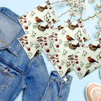 Geyee 50 Packs Facial Tissue Travel Packs Disposable Pocket Tissues for Wedding Guest Travel School Purse Home Supplies, 500 Sheets 3 Ply(Birds)