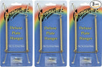 Creative Hobbies® Deluxe Plate Display Hangers, Spring Style - Assembled & Ready to Use - Holds 7 to 10 Inch Plates, Gold Wire Spring Type, Hanger Hooks & Nails Included - Pack of 3