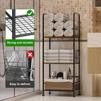 Towel Rack Free Standing 3-Tier M-Shaped Detachable Dividers, Durable Metal Towel Holder for Bathroom, Pool Towel Rack, Space-Saving Towel Storage Organizer, Modern Bath Towel Shelf Patent Pending