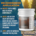 DeckGeneral Rust Remover 4015 All Surface Rust Stain Eliminator, Concrete Cleaner, Effective Oxidation Clean Up for Driveways, Walkways, Swimming Pools, Brick, Pavements and More (5 Gallon)