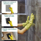 20Pcs Cleaning Screens for Toilets Cleaner Hard Water 5.5 x 4 Inch Flexible Scrubbing Pads for Household Cleaning Scouring Mesh Pad for Remove Grills Carbon Rust Scale (20)