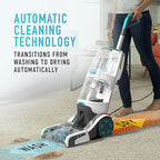 Hoover Smartwash Automatic Carpet Cleaner, FH52000, Turquoise & Hoover Oxy Deep Cleaning Carpet Shampoo, 50oz Formula, AH30950, White & Hoover Renewal Deep Cleaning Carpet Shampoo, 64oz Formula