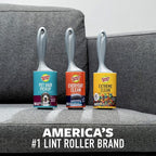 Scotch-Brite Extreme Clean Heavy Duty Lint Roller, Advanced Lint Removers for Larger Debris, Extra Sticky Lint Roller for Clothes, Pet Hair, Furniture, Cars, Offices, and More, 48 Sheets, 6 Pack