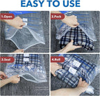 MEIQIHOME Vacuum Storage Bags, Space Saver Sealer Bags for Clothing, Pillows, Comforters, Blankets, Bedding, Travel, 12 Roll Bags, PA+PE Material