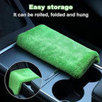 JOYMOOP Microfiber Towels for Cars, 2 Pack 35.4" x 23.6" Car Drying Towel, Green Reusable Car Towel, Quick Drying Car Microfiber Cleaning Cloth for RVs, SUVs, Trucks