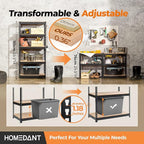 HOMEDANT 28" W 5 Tier Heavy Duty Garage Shelving Adjustable Metal Rack Storage Shelves Standing Shelf Unit Organizers Pantry Closet Black 1Pack