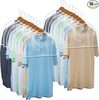 Handy Laundry Clear Vinyl Shoulder Covers - Set of 16 Garment Protectors Keep your Suits, Dresses, Blouses, & Dust Free - Protect and Store your Clothing while In and Out of Season
