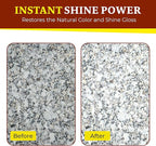 Rock Doctor Granite Polish Spray and Surface,18oz.Can Polish Tile, Marble, Kitchen Countertop, and Natural Stone Surfaces, Streak-Free Shine Pack of 4 (4)