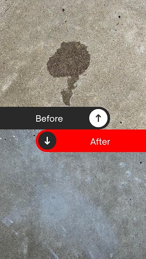 Overnight Stain Remover for Cleaning Oil Stains on Concrete, Driveway, Pavers & Garage Floors,White, AOD3232301