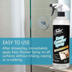 Fuller Brush Easy Shower Spray - No Scrub Shower Cleaner - Multi Surface Formula Keeps Surfaces Clean From Dirt and Soap Scum Perfect for Shower Floors Walls (Bottle with Sprayer)