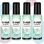OOPSIE POOPSIE - Wild Mint - Before & After You Go Toilet Spray 2oz - Portable Odor Eliminator - 4 Pack