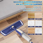 Microfiber Spray Mops for Hardwood Floor Cleaning - MEXERRIS Wet Jet Mops Dry Dust Mop with 3X Washable Pads fit for Swiffer Powermop Flat Mop for Wood Laminate Tile Vinyl Cement Concrete