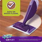 Swiffer WetJet Hardwood Floor Cleaner, Spray Mop Pad Refill, Multi Surface, 12 Count (Packaging May Vary)