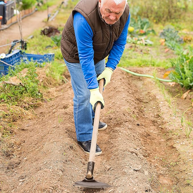 Angoily Replaceable Garden Hoe Head 9.25X5.90 Inch Heavy Duty Steel Weeding Tool Accessory for Soil Loosening Cultivating and Agricultural Use Without Handle